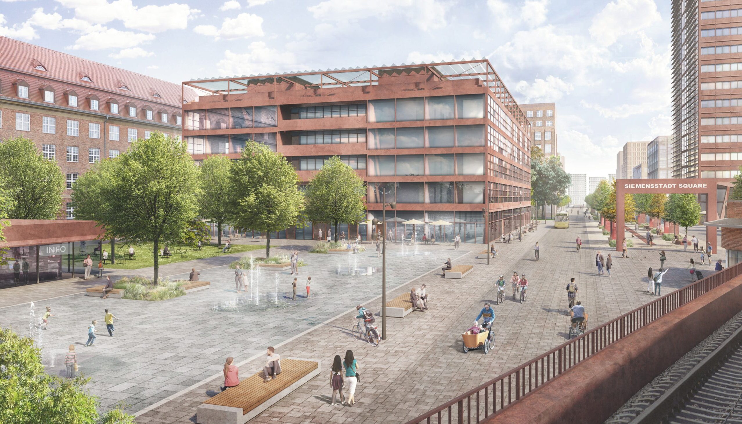 Visualisierung Siemensstadt Square Berlin.