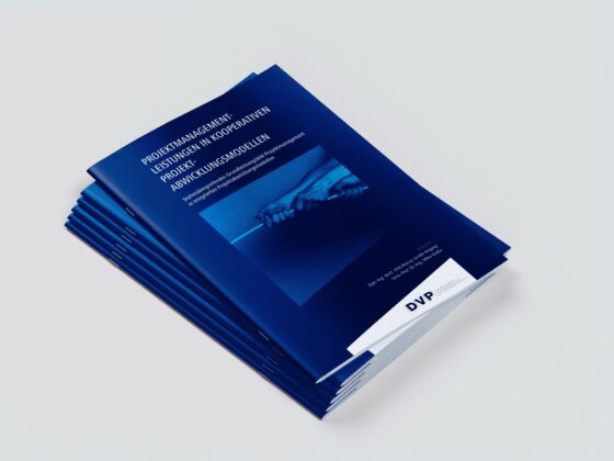 Blaue Broschüren über Prozessanalysen und Lösungskonzepte für öffentliche Herausforderungen.