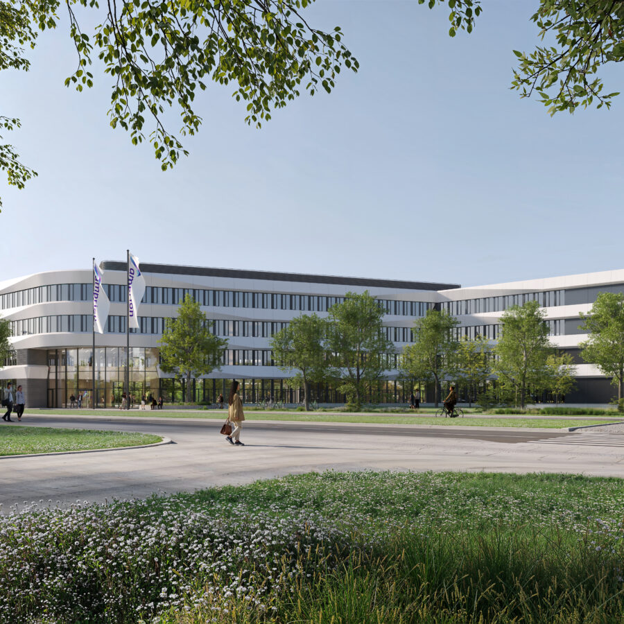 Visualisierung des Amprion Projekthauses in Dortmund