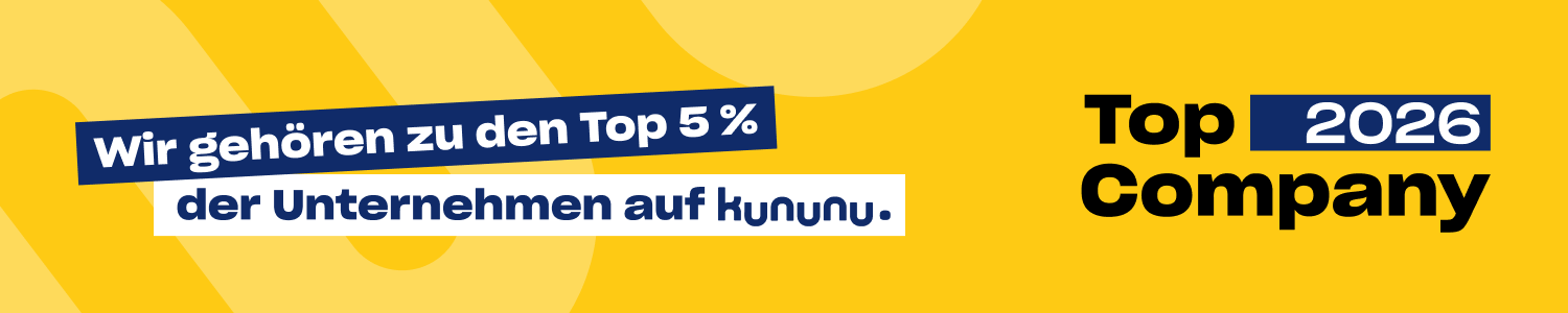 Top Company 2026: Wir gehören zu den besten 5 % der Unternehmen auf kununu.