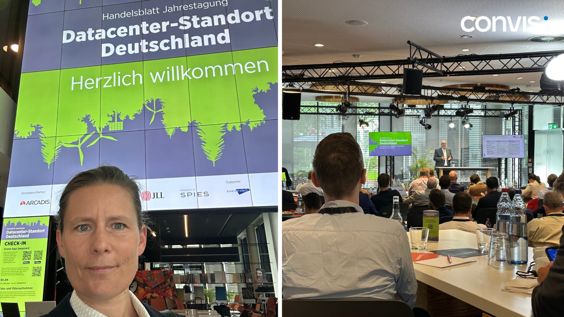 Jahrestagung zum Datacenter-Standort Deutschland mit Teilnehmern und Präsentationen.