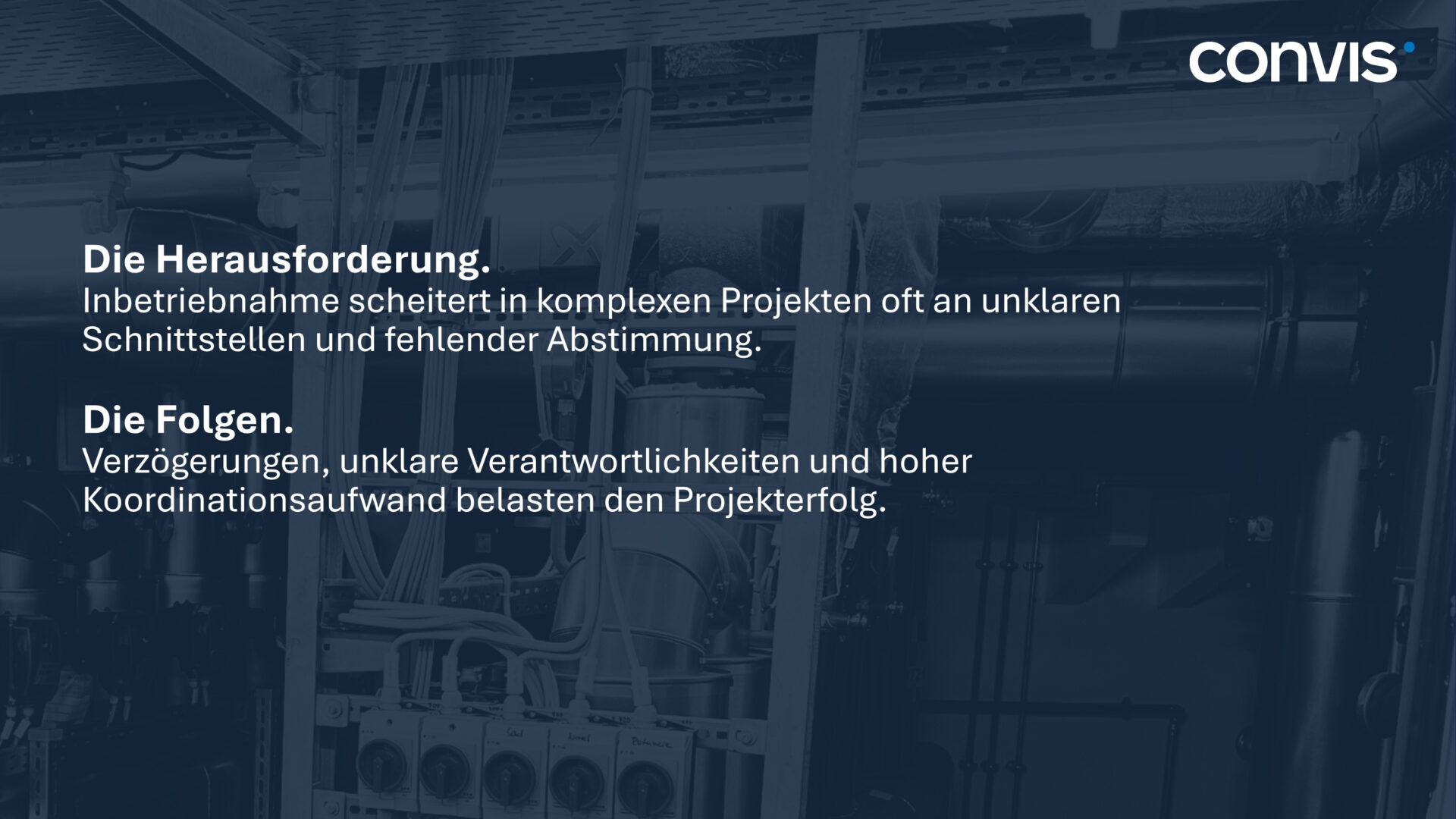Kontext zu Inbetriebnahme-Herausforderungen in komplexen Projekten und deren Folgen.
