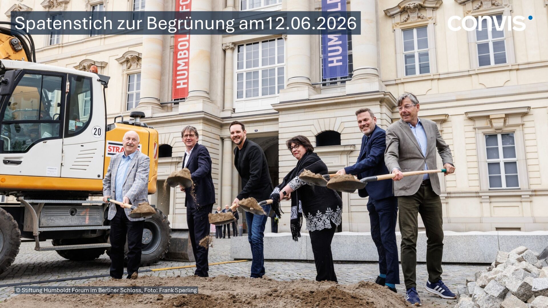 Spatenstich zur Gründung des Humboldt Forums am 12.06.2026 in Berlin.